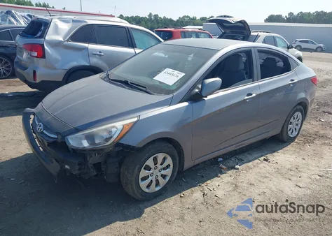 2016 Hyundai Accent Se из США, поврежденный, VIN KMHCT4AEXGU035925